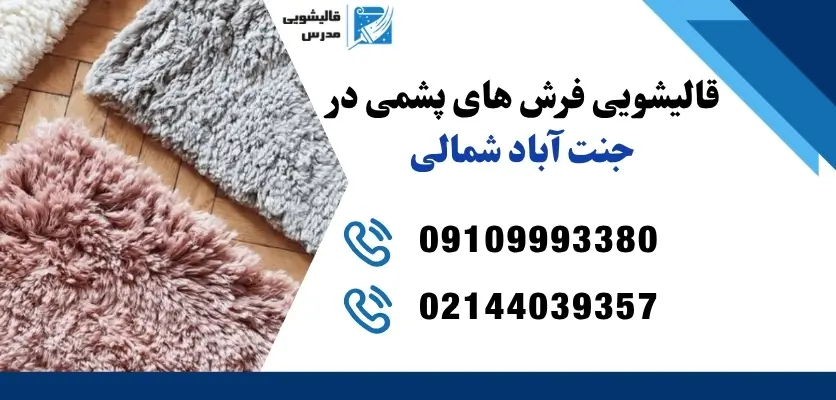 قالیشویی فرشهای پشمی در جنت آباد شمالی