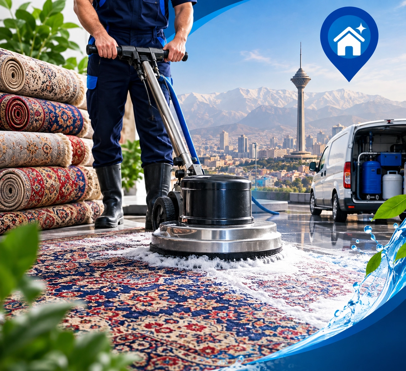 قالیشویی جنوب تهران - خدمات شستشوی فرش، مبل و موکت