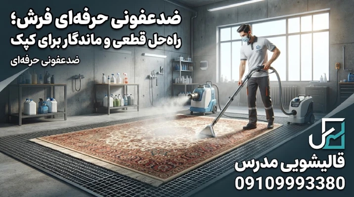 ضدعفونی حرفه‌ای فرش کپک‌زده