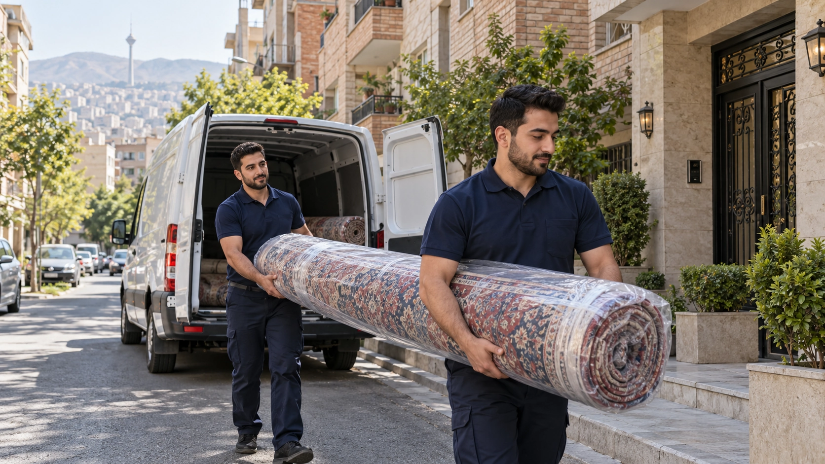خدمات قالیشویی در فلاح و جمع‌آوری فرش از درب منزل توسط قالیشویی مدرس