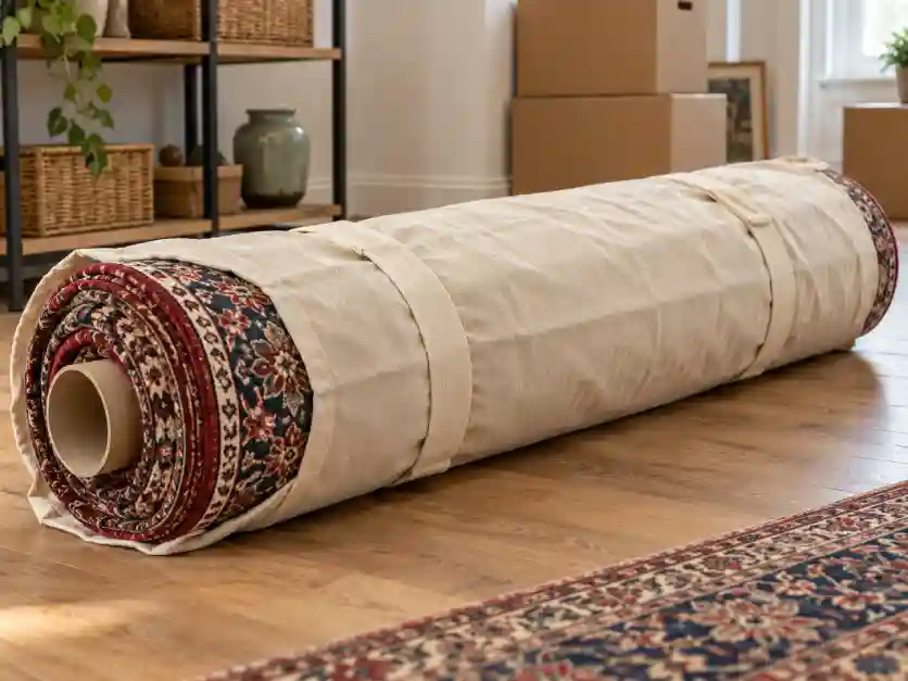 بسته‌بندی صحیح فرش برای نگهداری بلندمدت