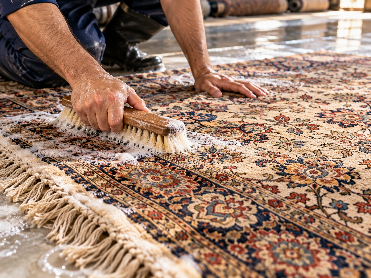 شستشوی تخصصی فرش دستباف و قدیمی در قالیشویی تهرانسر